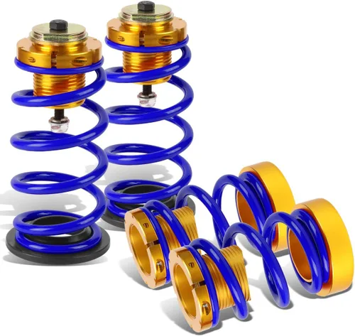 Vista 10 de DNA MOTORING Kit de resorte de mangas coilover de suspensión de 4 piezas compatible con 06-11 Civic, negro, COIL-HC06-BK