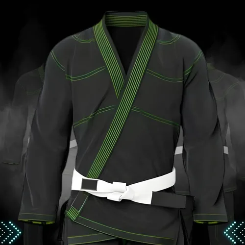Vista 6 de Rightpunch Ultimate Brazilian Jiu Jitsu Gi preencogido Unisex Bjj Gi ligero 450 GSM tela de algodón