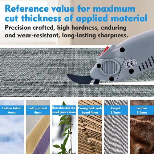 Vista 6 de MXBAOHENG Cabezal de corte de hoja afilada para tijeras eléctricas de tela Wbt-1 (modelo A)