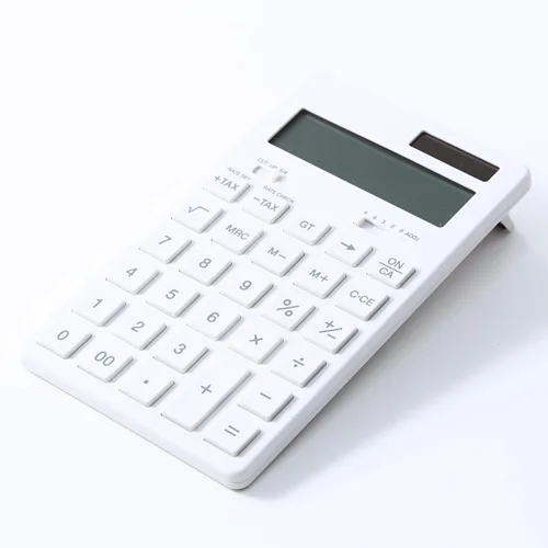Vista 2 de MUJI 37355538 Calculadora, Calculadora Normal, Blanco, 12 dígitos (KK-1154MS)