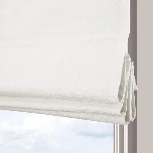 Vista 13 de Artdix Persianas romanas de bambú, sin cordón, de nogal personalizado, opacas, oscurecimiento de la habitación, persianas de madera tejida