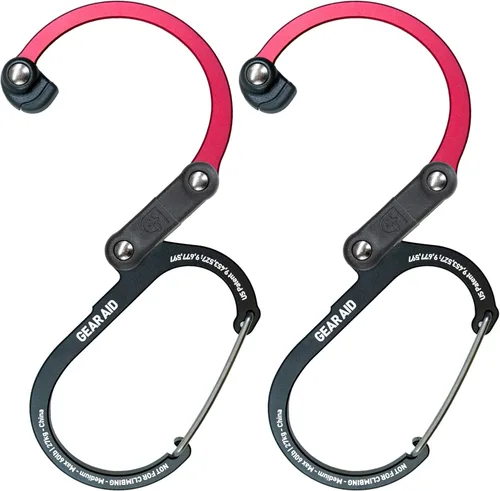 Vista 17 de GEAR AID HEROCLIP 360° Swivel Carabiner Gear Clip and Hook (Medium) for Camping, Backpack, Suitcases and Garage Organization