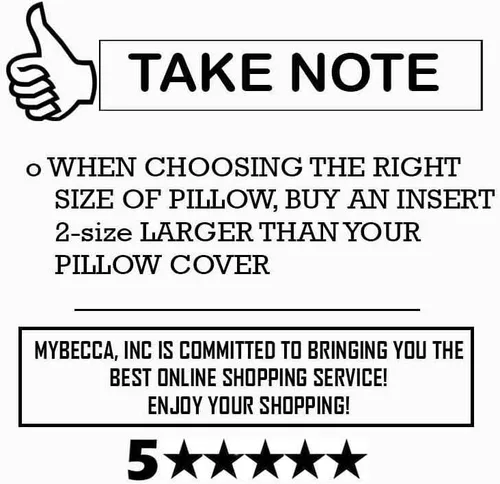 Vista 4 de Mybecca Funda de almohada de poliéster de alta calidad, 14 pulgadas de largo x 14 pulgadas de ancho, estándar/blanco