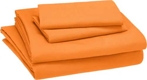 Vista 15 de Amazon Basics Juego de sábanas para niños de microfibra ligera, suave y fácil de lavar, 3 piezas, tamaño Twin, Aqua brillante, diseño sólido