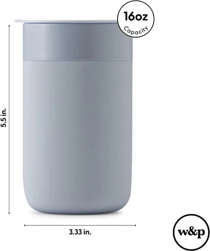 Vista 3 de W&P Porter - Taza de cerámica con funda protectora de silicona