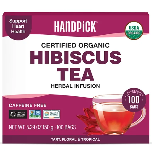 Vista 11 de HANDPICK, Té de raíz de Ashwagandha (100 bolsas de té) Sin cafeína, sin gluten Empaquetado en bolsas de té ecológicas