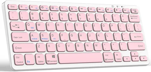 Vista 10 de Teclado Bluetooth TaIYanG para iPad Teclado Inalámbrico, Todos los Dispositivos Bluetooth Negro