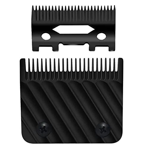 FX603B - Cuchillas de repuesto de grafito negro y negro compatibles con BaBylissPRO Barberology cuchillas de repuesto FX603B Negro