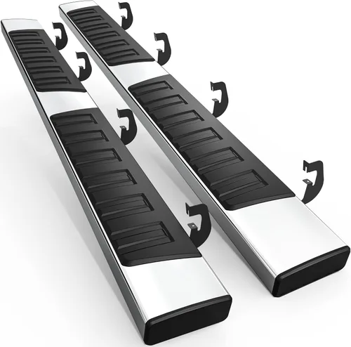 Vista 14 de AUTOSAVER88 Estribos de 6.5 pulgadas compatibles con Chevy Silverado 2007-2018/GMC Sierra 1500 Extended/Double Cab, 2007-2019 Silverado/Sierra