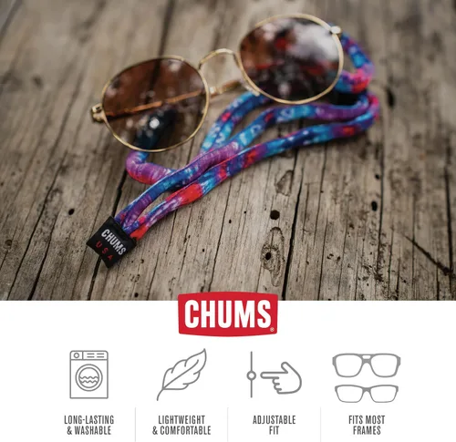 Vista 4 de Chums Original de algodón - Sujetador de seguridad para anteojos unisex - Ajuste ajustable y fabricado en EE. UU. (tamaño de punta estándar)