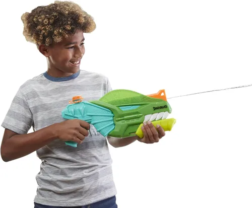 NERF Super Soaker DinoSquad - Pistola de agua para juegos de verano al aire libre, para niños, adolescentes y adultos