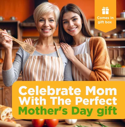 Vista 2 de Regalos Riveira para suegra – Cucharones de madera para cocinar como regalos para mamá y tabla de cortar para regalos de cumpleaños para mujeres