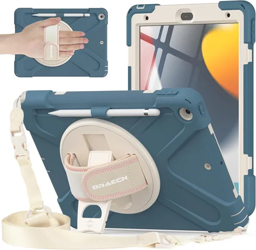 Vista 10 de BRAECNstock - Funda para Apple iPad de 9ª/8ª/7ª generación, de 10.2" 2021/2020/2019, funda protectora a prueba de golpes para iPad de 10.2 pulgadas