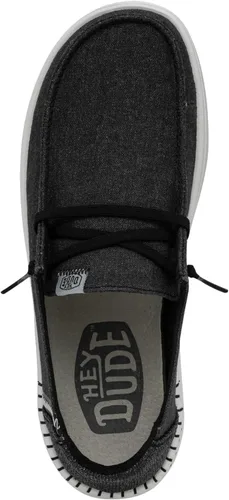 Vista 4 de Hey Dude Wendy Rise Peacock - Mocasines con cordones, para mujer, cómodos y ligeros