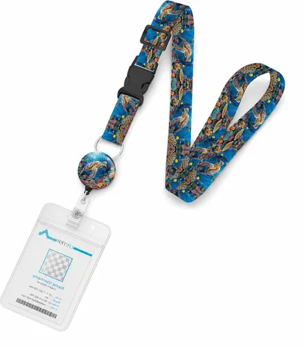 Vista 16 de Cordón de crucero, con cordón ajustable para insignia con cierre desmontable, soporte impermeable para tarjetas de identificación para todas