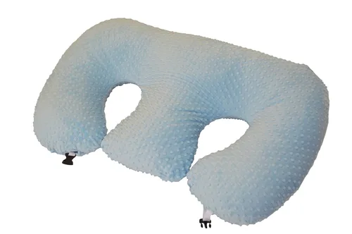 Twin Z Pillow Blue - Lactancia materna, alimentación con biberón, tiempo boca abajo, reflujo, apoyo y embarazo! ¡Sin espuma! ¡Lo último en artículos