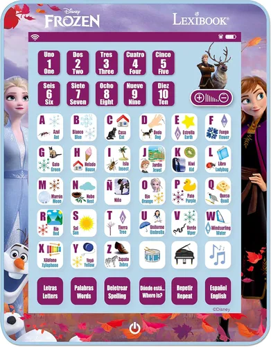 Vista 9 de LEXiBOOK, Paw Patrol, Tableta de aprendizaje interactiva bilingüe educativa inglés/español, juguete para aprender alfabeto, letras, números