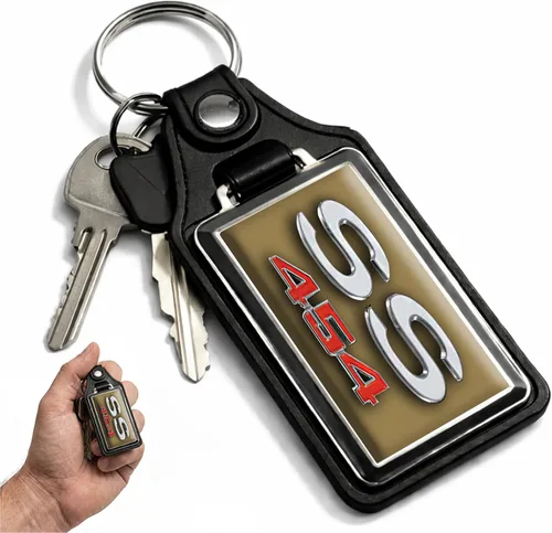 Vista 77 de Brotherhood Car Key Chain for Chevelle - Classic Models Keychain for Men and Women Gift Key Ring