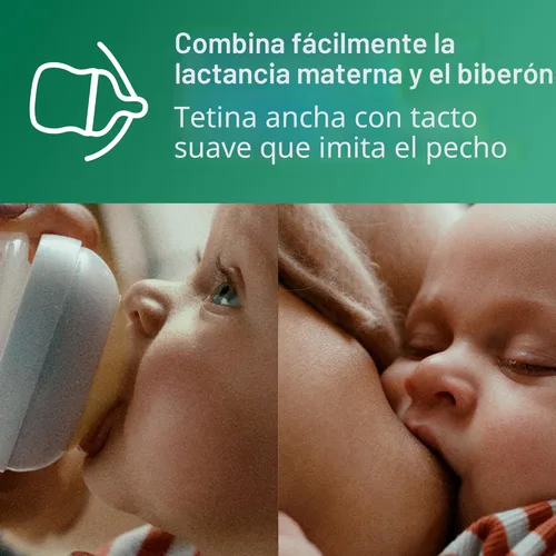 Vista 6 de Philips Avent - Biberones de vidrio natural con pezones de respuesta natural (flujo lento, flujo 2), 4 onzas, paquete de 4, SCY910/04