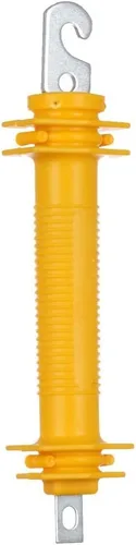 Vista 3 de 5PCS Cerca Eléctrica Sintética Rubbergate Goma Puerta Manija, Gancho De Acero Estampado Pesado, Amarillo