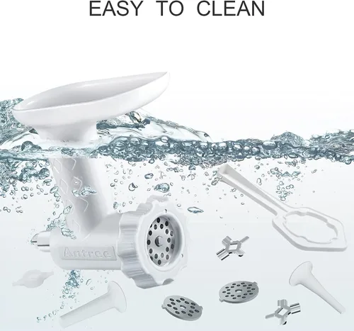 Vista 4 de Accesorios para picadora de carne de alimentos para batidoras de pie KitchenAid, excelentes accesorios para picadora de carne de grado alimenticio