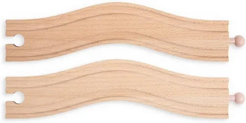 Vista 3 de Bigjigs Rail BJT173 - Pista ondulada (paquete de 2)