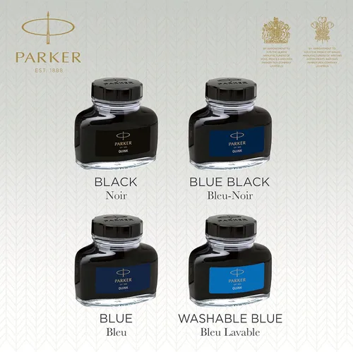 Vista 7 de Botella de tinta permanente Parker Quink de 2 fl oz, Azul-negro