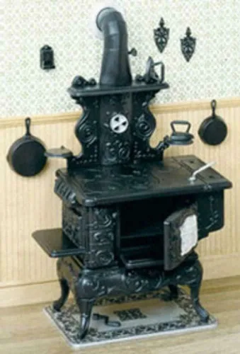 Juego de cocina y accesorios para casa de muñecas en miniatura a escala 112 de Chrysnbon