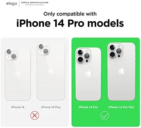 Vista 8 de elago Vidrio templado + protector de lente de cámara compatible con iPhone 14 Pro / 14 Pro Max, dureza 9H, antihuellas, inastillable, protección