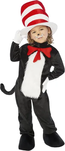 Spirit Halloween Disfraz de gato pequeño con sombrero, Multicolor