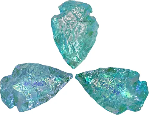 Vista 23 de Amazing Gemstone Punta de flecha de cuarzo Aura de Titanio, cristal y piedra curativa, cabeza de flecha de roca pedernal – 2 a 3 puntas de flecha