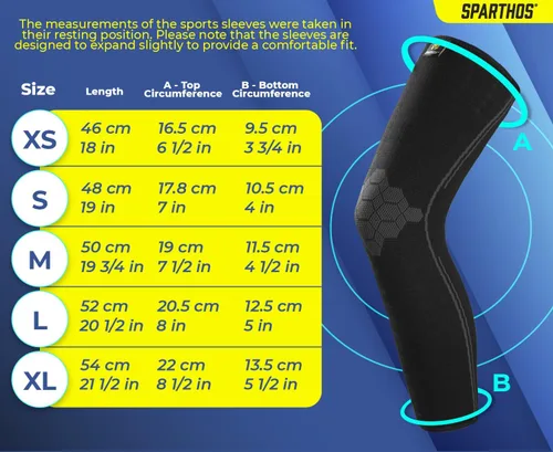 Vista 6 de Sparthos Mangas de compresión para piernas, ayuda en la recuperación y apoya el estilo de vida activo, innovadora mezcla elástica transpirable