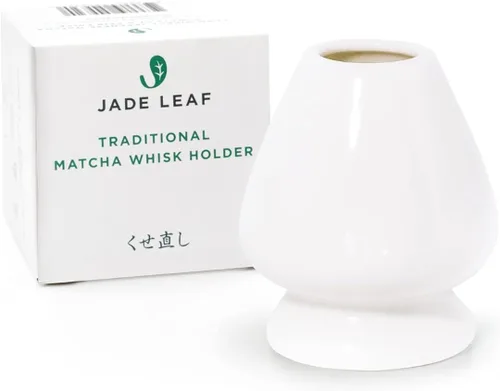 Vista 8 de Jade Leaf Matcha - Batidor tradicional de bambú (Chasen) + cuchara (Chashaku) - Juego de té de repuesto para la preparación frecuente de té verde