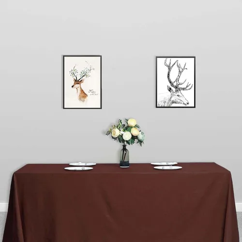 Vista 18 de Efavormart - Mantel rectangular, 60 x 102 pulgadas, resistente a las manchas y a las arrugas, lavable, mantel decorativo oblongo de tela de Amatista