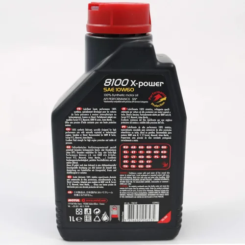 Vista 2 de Aceite sintético para motor 106142 8100 10W60 X-Power - Acea A3/B4 1 litro, 33.81 onzas líquidas