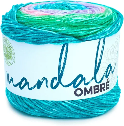 Lion Brand Yarn - Hilo Mandala Ombré con colores vibrantes, hilo suave para tejer y hacer ganchillo, Balance, paquete de 1