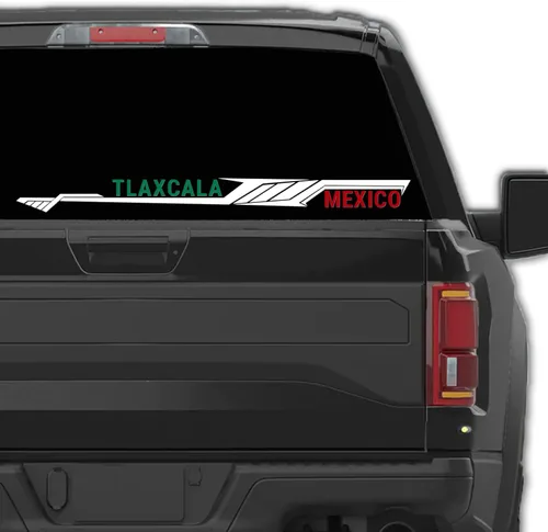 Vista 19 de Pegatinas de vinilo para tu camión de Aguascalientes México, calcomanías de diseño moderno de Estados mexicanos (15 pulgadas, Aguascalientes)