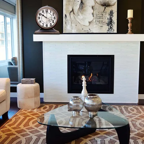 Vista 4 de rnuie Reloj de escritorio para decoración de mesa, reloj de repisa retro, funciona con pilas para chimenea, sala de estar, dormitorio, oficina, Negro