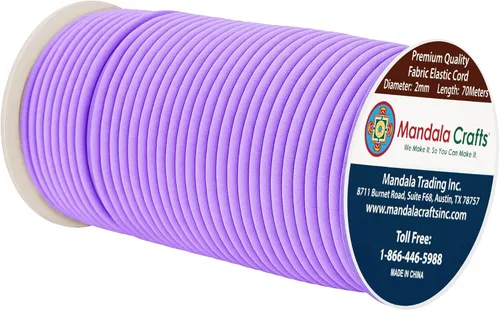 Vista 152 de Mandala Crafts Cordón elástico aguamarina de 0.039 in para la fabricación de joyas – 109 yardas de cordón elástico redondo cuerdas elásticas