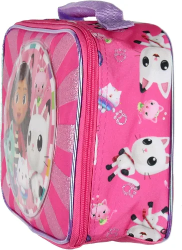 Vista 3 de AI ACCESSORY INNOVATIONS Gabby's Dollhouse - Lonchera con aislamiento térmico Pandy Paws and Kitty Friends de 10 pulgadas