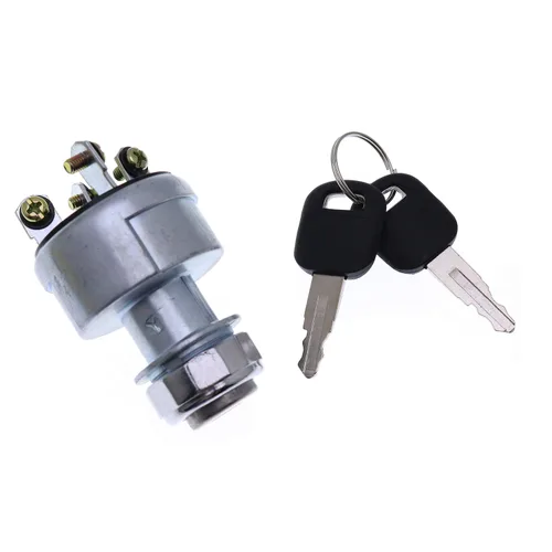 Vista 3 de Solarhome nuevo 4 cables interruptor de encendido con 2 llaves 9G-7641 9G7641 para Caterpillar excavadora CAT D9L E320C E330C E303 E304 E305