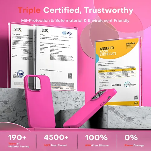 Vista 106 de TOCOL Funda 5 en 1 para iPhone 13, con 2 protectores de pantalla + 2 protectores de lente de cámara, funda de silicona líquida para iPhone 13, verde