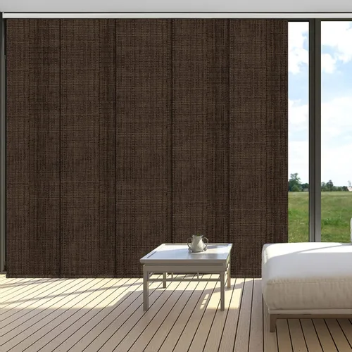 Vista 11 de LETAU - Persianas sin cordones con riel, paneles deslizantes, 100% opacas, hechas a medida, persianas verticales para puertas corredizas, ventanas