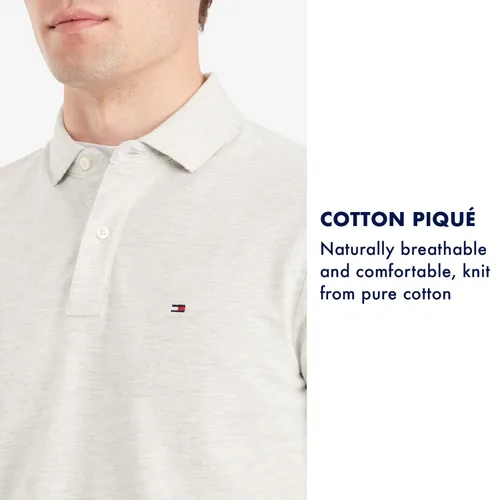 Vista 6 de Tommy Hilfiger Men's Short Sleeve Cotton Pique Polo Shirt in Regular Fit