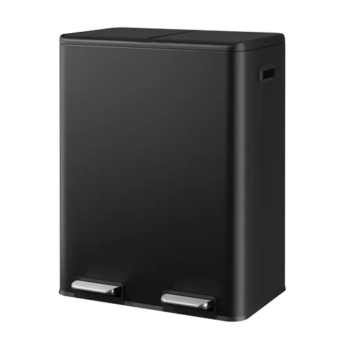 Vista 13 de WLIVE Bote de basura de 13 galones, 50 litros de gran capacidad con sensor de movimiento automático, cubos de basura sin contacto con indicador LED