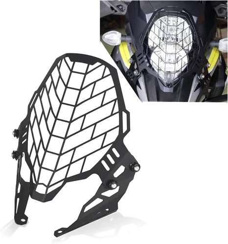 Vista 2 de Motorcycle Headlight Guard Grill Protector Compatible with V-Strom 1000 DL1000 2017 2018 2019 2020 2021 1000 DL 1000 Parts