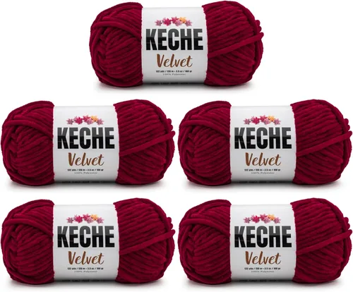 Vista 90 de Hilo de terciopelo Keche para crochet, suave chenilla voluminosa para bebé, manta Amigurumi, 100 gr (121 m) - Turquesa
