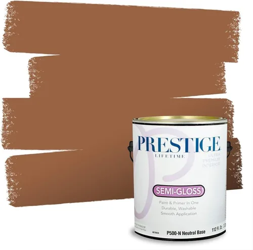 Vista 23 de PRESTIGE Pintura exterior e imprimación en uno, bronceado Aberdeen, plano, 1 galón