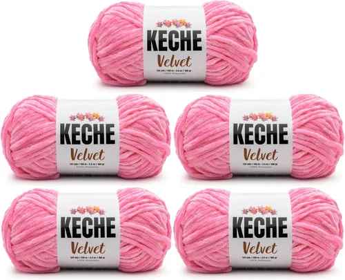 Vista 98 de Hilo de terciopelo Keche para crochet, suave chenilla voluminosa para bebé, manta Amigurumi, 100 gr (121 m) - Turquesa