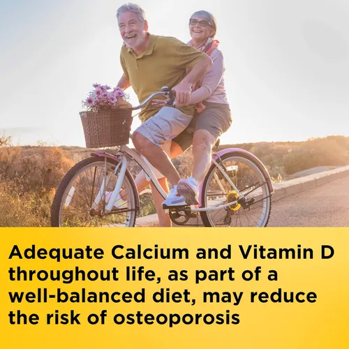 Vista 2 de Nature Made Calcio 600 mg con Vitamina D3, Suplemento Dietético para Apoyo Óseo, 60 Tabletas